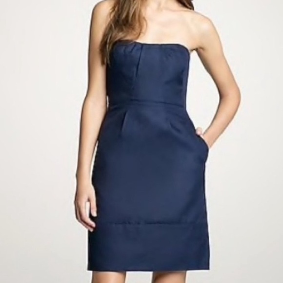 J. Crew Erica Strapless Dress With Pockets Size 2 - Picture 10 of 12